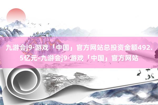 九游会j9·游戏「中国」官方网站总投资金额492.5亿元-九游会j9·游戏「中国」官方网站